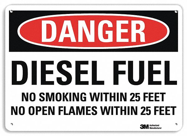Danger Sign 10 inx14 in Aluminum