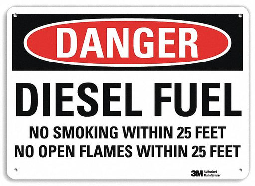 Danger Sign 10 inx14 in Plastic