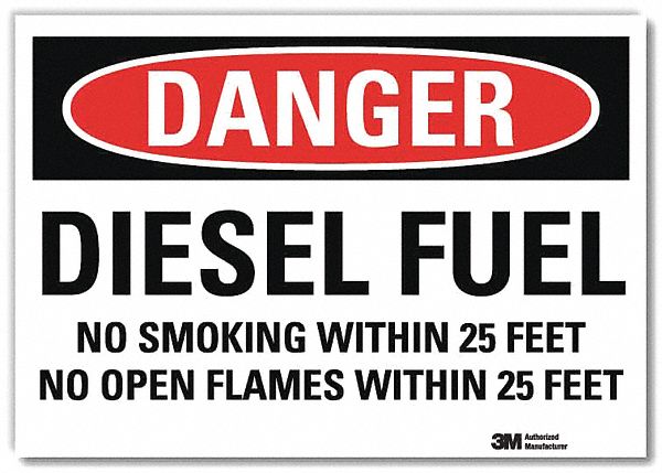 Danger Sign 7inx10in Reflective Sheeting
