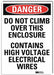 Danger Sign 10 in x 7 in Rflct Sheeting