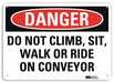Danger Sign 7 inx10 in Plastic