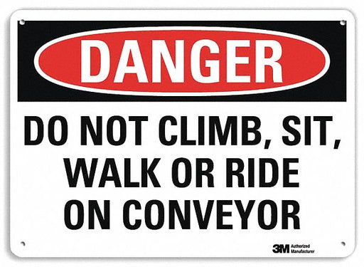 Danger Sign 7 inx10 in Plastic