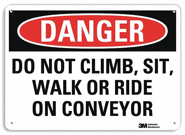 Danger Sign 7 inx10 in Plastic