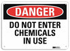 Danger Sign 10 in x 14 in Plastic