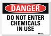 Danger Sign 7 in x 10 in Rflct Sheeting