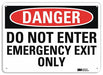 Danger Sign 7 in x 10 in Plastic