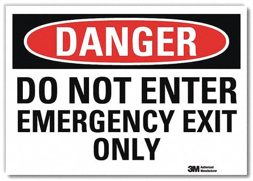Danger Sign 5inx7in Reflective Sheeting