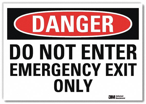 Danger Sign 10x14in Reflective Sheeting