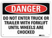 Danger Sign 7 inx10 in Plastic