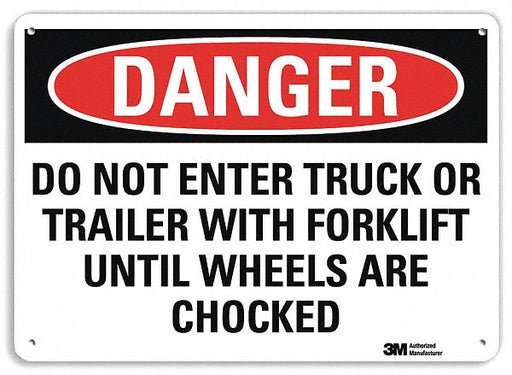 Danger Sign 7 inx10 in Plastic