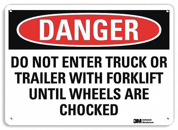 Danger Sign 7 inx10 in Plastic