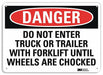 Danger Sign 7 inx10 in Plastic