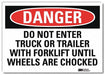 Danger Sign 7 in x 10 in Rflct Sheeting