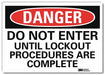 Danger Sign 5inx7in Reflective Sheeting