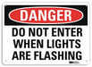 Danger Sign 10 in x 14 in Aluminum