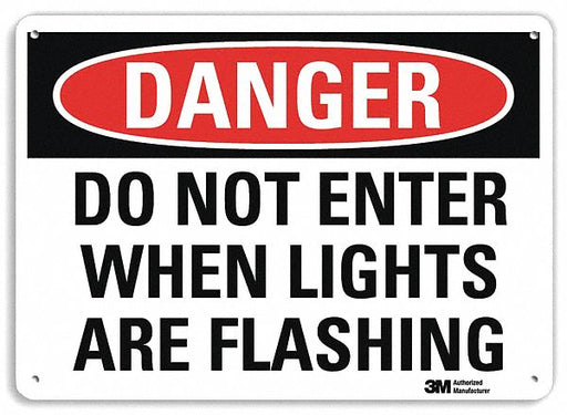 Danger Sign 7 inx10 in Plastic