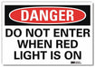 Danger Sign 7 in x 10 in Rflct Sheeting