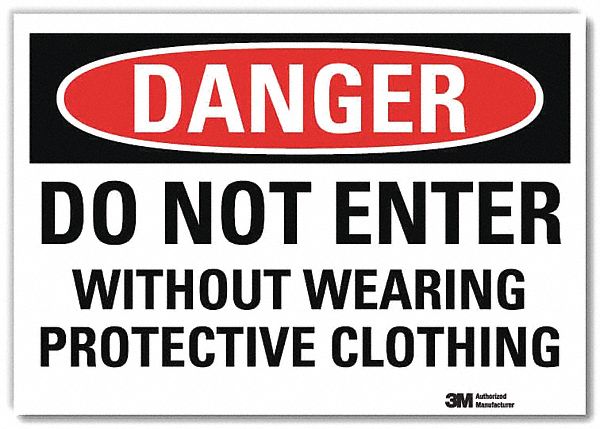 Danger Sign 10inx14in Reflctv Sheeting