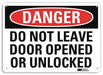 Danger Sign 7 in x 10 in Aluminum