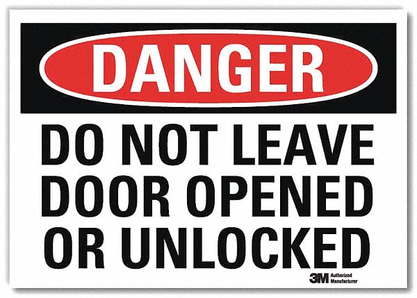 Danger Sign 5inx7in Reflective Sheeting