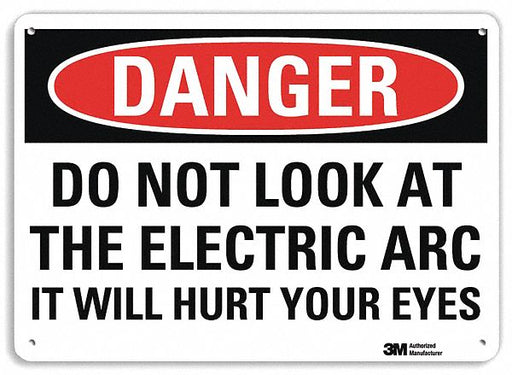 Danger Sign 7 in x 10 in Plastic