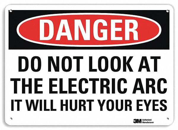 Danger Sign 7 in x 10 in Plastic