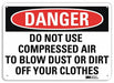 Danger Sign 10 in x 14 in Aluminum