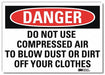 Danger Sign 10 in x 14 in Rflct Sheeting