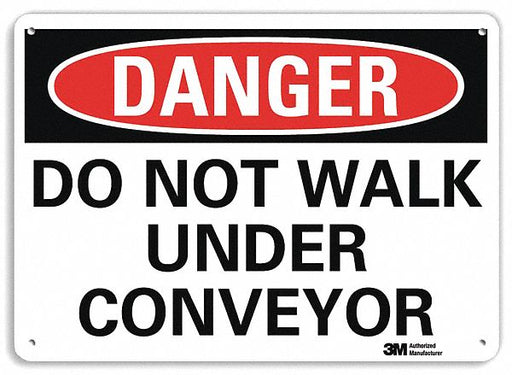 Danger Sign 7 inx10 in Plastic