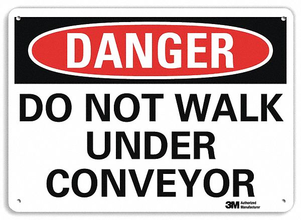 Danger Sign 7 inx10 in Plastic