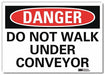 Danger Sign 10 in x 14 in Rflct Sheeting