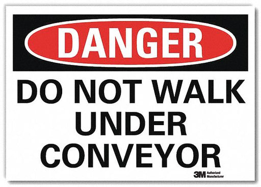 Danger Sign 10 in x 14 in Rflct Sheeting