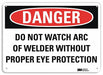 Danger Sign 10 in x 14 in Aluminum