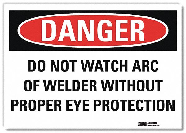 Danger Sign 10 in x 14 in Rflct Sheeting