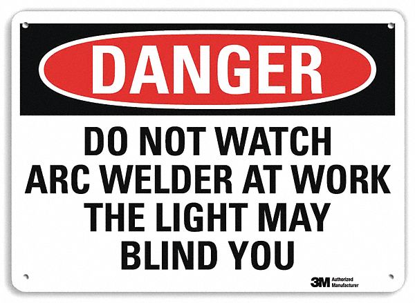 Danger Sign 7 in x 10 in Aluminum
