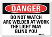 Danger Sign 7 in x 10 in Rflct Sheeting