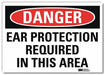 Danger Sign 5 in x 7 in Rflct Sheeting
