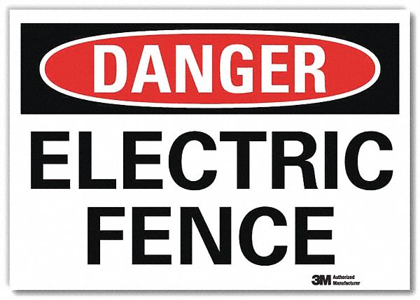 Danger Sign 7 in x 10 in Rflct Sheeting