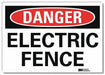 Danger Sign 5 in x 7 in Rflct Sheeting