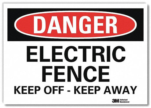Danger Sign 7 in x 10 in Rflct Sheeting