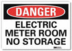 Danger Sign 7inx10in Reflective Sheeting