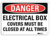 Danger Sign 7 inx10 in Plastic
