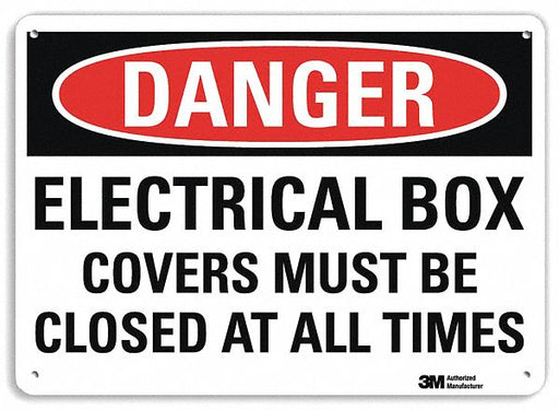 Danger Sign 7 inx10 in Plastic