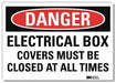 Danger Sign 7 in x 10 in Rflct Sheeting