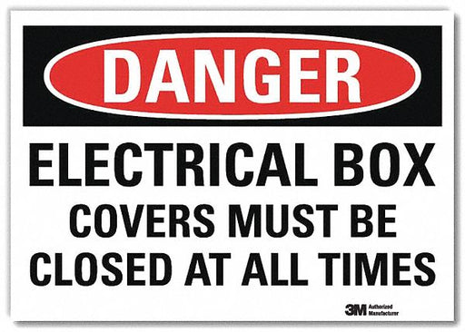 Danger Sign 10 in x 14 in Rflct Sheeting