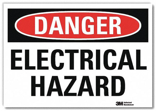 Danger Sign 10 in x 14 in Rflct Sheeting