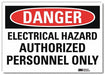 Danger Sign 7inx10in Reflective Sheeting