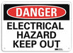 Danger Sign 7 in x 10 in Aluminum