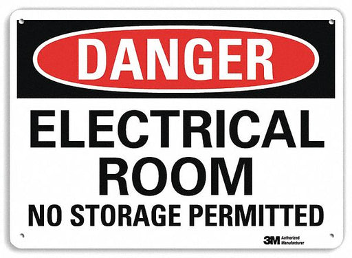 Danger Sign 7 inx10 in Plastic