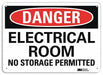 Danger Sign 10 inx14 in Plastic
